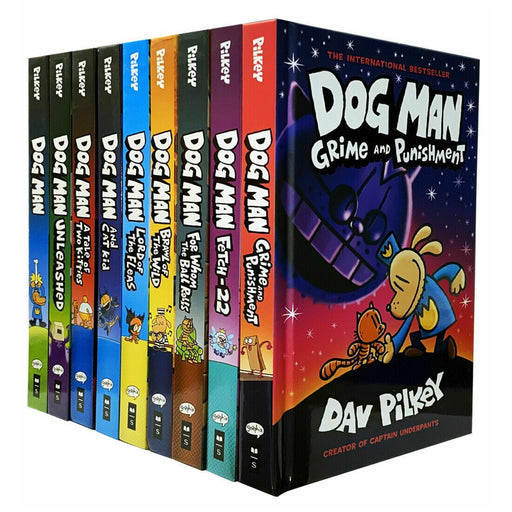 Dog Man Series 9 Books Collection Set (Dog Man, Unleashed, A Tale of Two Kitties, Dog Man) - The Book Bundle