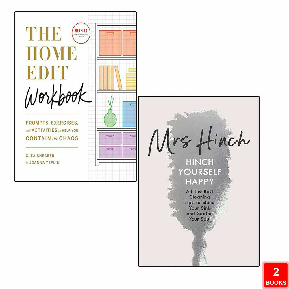 The Home Edit Workbook & Hinch Yourself Happy 2 Books