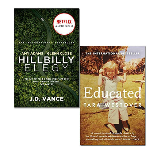 Hillbilly Elegy J D Vance and Educated Tara Westover 2 Books Collection Set - The Book Bundle
