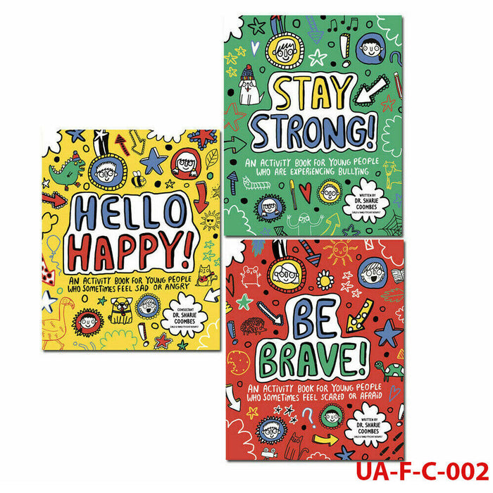 Mindful Kids collection  3 Books set (Hello Happy! , Be Brave!, Stay Strong!)NEW - The Book Bundle