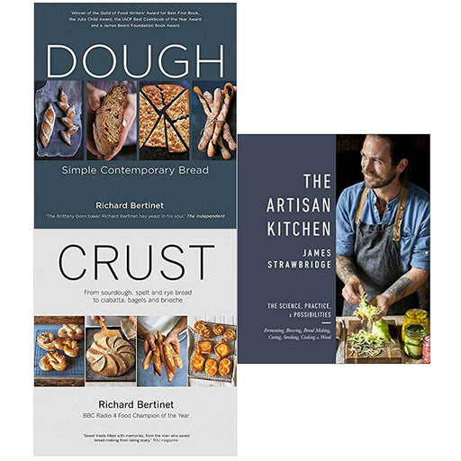 Crust Sourdough, Dough,The Artisan Kitchen 3 Books Collection Set - The Book Bundle