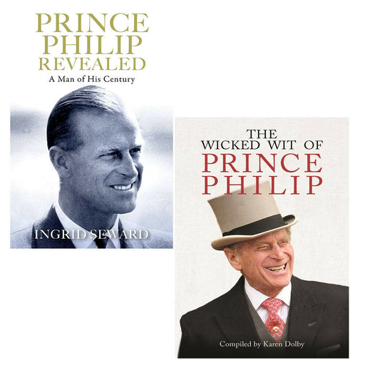 The Wicked Wit of Prince Philip (The Wicked Wit, 6)  & Prince Philip Revealed: A Man of His Century 2 Books set - The Book Bundle