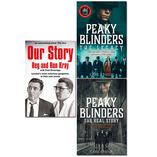Peaky Blinders The Real Story, Legacy and Our Story Reg and Ron Kray 3 Books Set - The Book Bundle