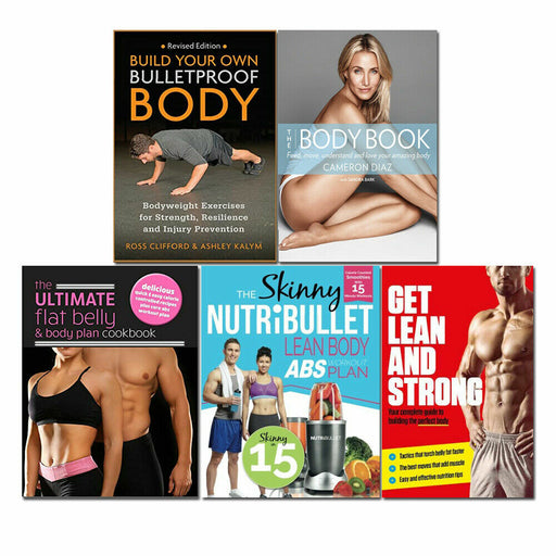 Build Your Own Bulletproof Body, Get Lean & Strong, The Body Book, Skinny NUTRiBULLET Lean Body Abs Workout Plan, Ultimate Flat Belly & Body Plan Cookbook Set - The Book Bundle