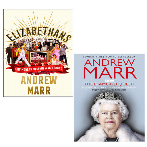 Andrew Marr Collection 2 Books Set (The Diamond Queen Elizabeth II and her People & [Hardcover] Elizabethans) - The Book Bundle