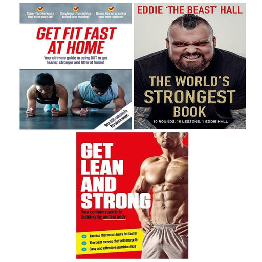 World's Strongest,Get Lean And Strong,Get Fit Fast At Home Neil Cooper 3 Books Set - The Book Bundle