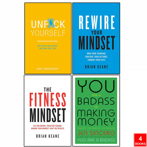 Unf*ck Yourself, Rewire, Fitness Mindset & You Are a Badass 4 Books Collection Set - The Book Bundle