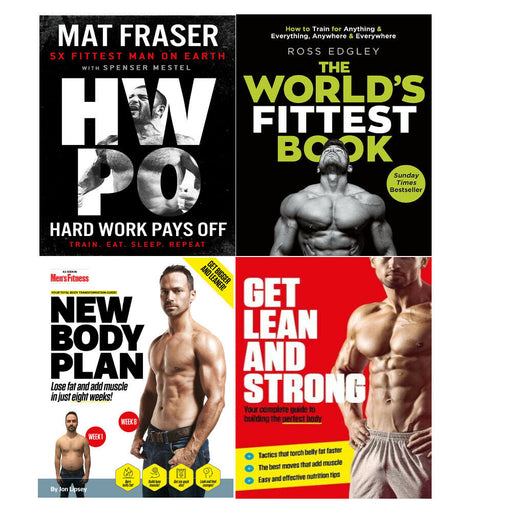 Hard Work Pays Off,World's Fittest,New Body Plan,Get Lean And Strong 4 Books Set - The Book Bundle
