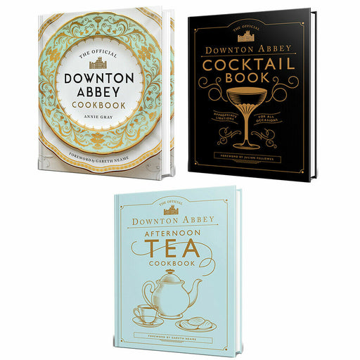 The Official Downton Abbey Series Collection 3 Books Set by Annie Gray (Cocktail, Cookbook, Afternoon Tea Cookbook ) - The Book Bundle