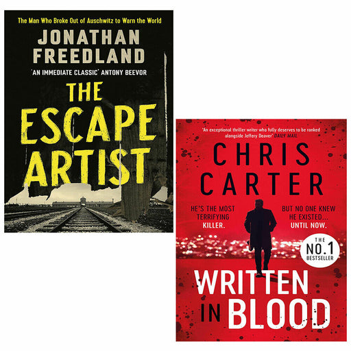 Escape Artist Jonathan Freedland, Written in Blood Chris Carter 2 Books Set - The Book Bundle