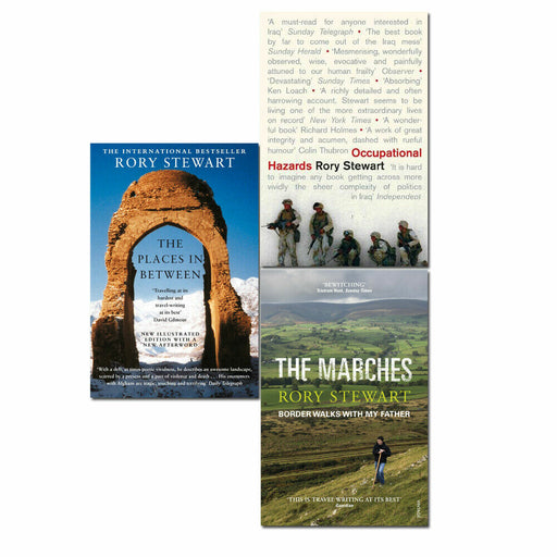 Rory Stewart 3 Books Collection Set (The Places In Between, Occupational Hazards, The Marches) - The Book Bundle