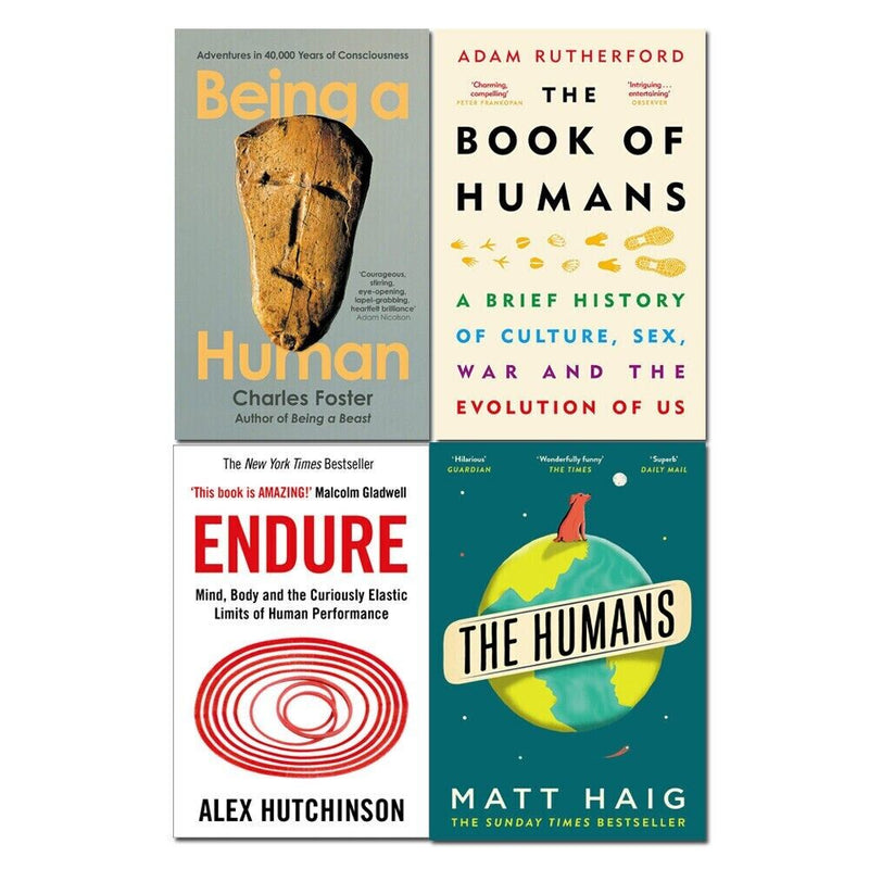 Being a Human, The Book of Humans, Endure, The Humans 4 Books Collection Set - The Book Bundle
