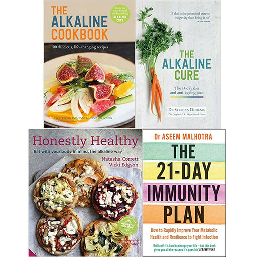 The Alkaline Cure,Cookbook,Honestly Healthy,The 21-Day 4 Books Collection Set - The Book Bundle