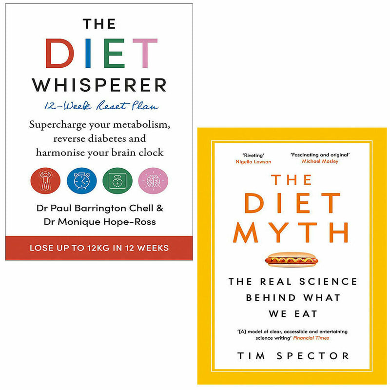 Diet Whisperer Paul Barrington, Diet Myth Professor Tim Spector 2 Books Set - The Book Bundle