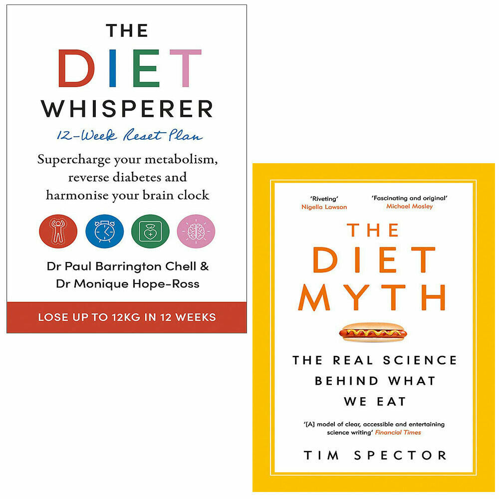 Diet Whisperer Paul Barrington, Diet Myth Professor Tim Spector 2 Book