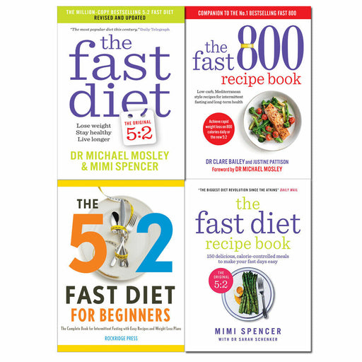 Fast Diet Recipe Collection 4 Books Set Fast 800 Recipe, 5: 2 Fast Diet Beginner Set - The Book Bundle