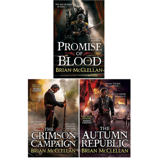 Powder Mage trilogy Series Collection 3 Books Set by Brian McClellan Autumn Repu - The Book Bundle