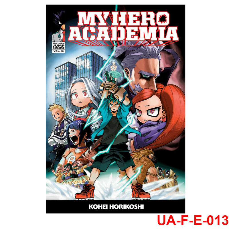 My Hero Academia Volume 20 manga by Kohei Horikoshi, paperback edition showcasing colorful cover art and character illustrations.