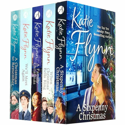 Katie Flynn Collection 5 Books Set Pack Sixpenny Christmas, We'll Meet Again NEW - The Book Bundle