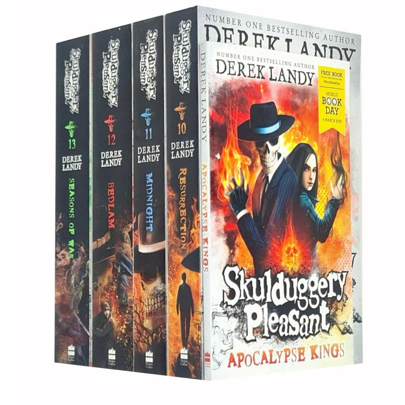 Skulduggery Pleasant book Series 10-13 Collection 5 Books Set Apocalypse Kings - The Book Bundle