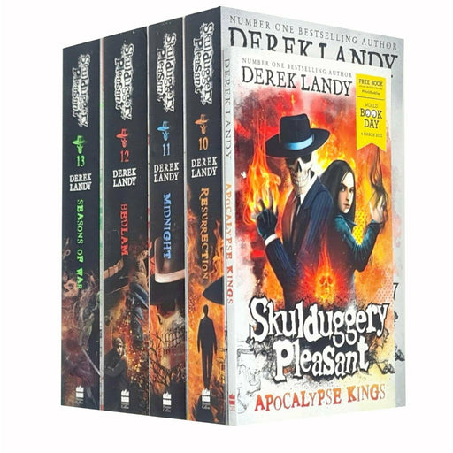 Skulduggery Pleasant book Series 10-13 Collection 5 Books Set Apocalypse Kings - The Book Bundle