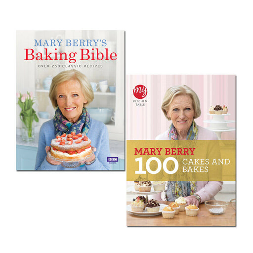 Mary Berry's 2 Books Collection Baking Bible, My Kitchen Table 100 Cakes & Bakes - The Book Bundle
