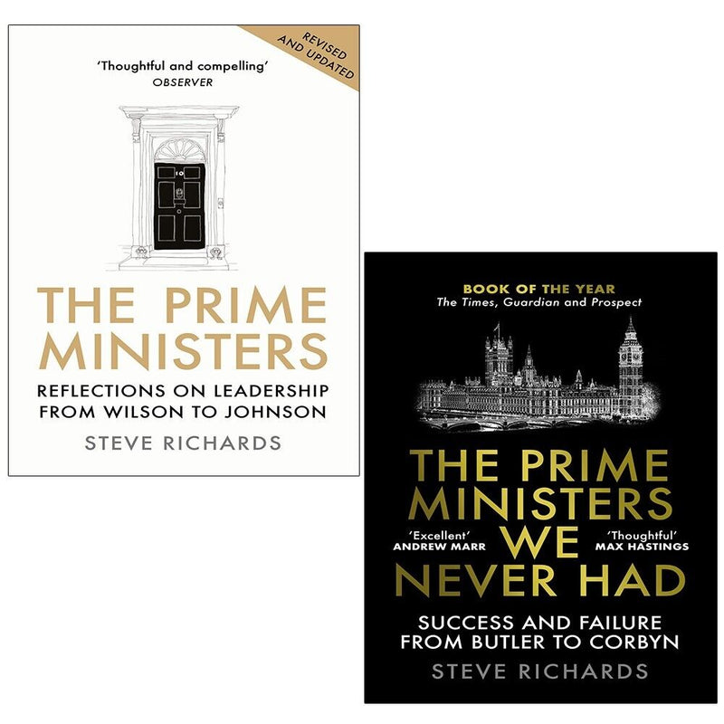Prime Ministers Steve Richards Collection 2 Books Set We Never Had,Reflections - The Book Bundle
