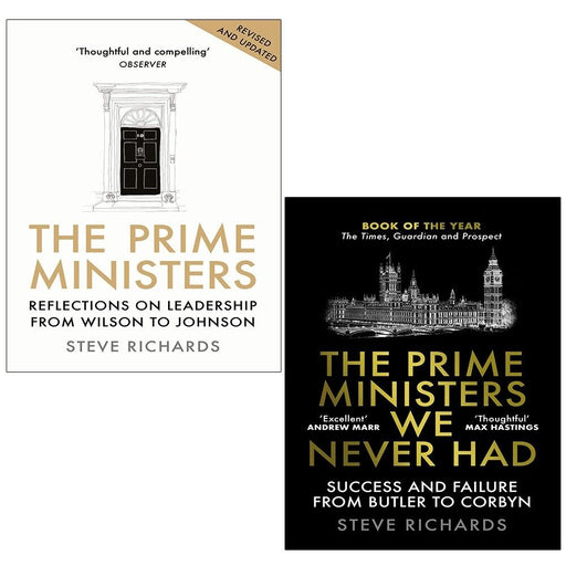 Prime Ministers Steve Richards Collection 2 Books Set We Never Had,Reflections - The Book Bundle