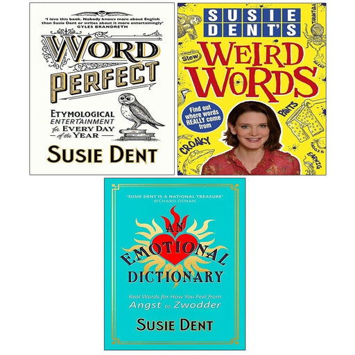 Susie Dent Collection 3 Books Set (An Emotional Dictionary [Hardcover], Word Perfect ) - The Book Bundle