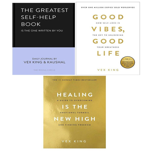 Vex King Collection 3 Books Set Good Vibes, Good Life,Greatest Self-Help,Healing - The Book Bundle
