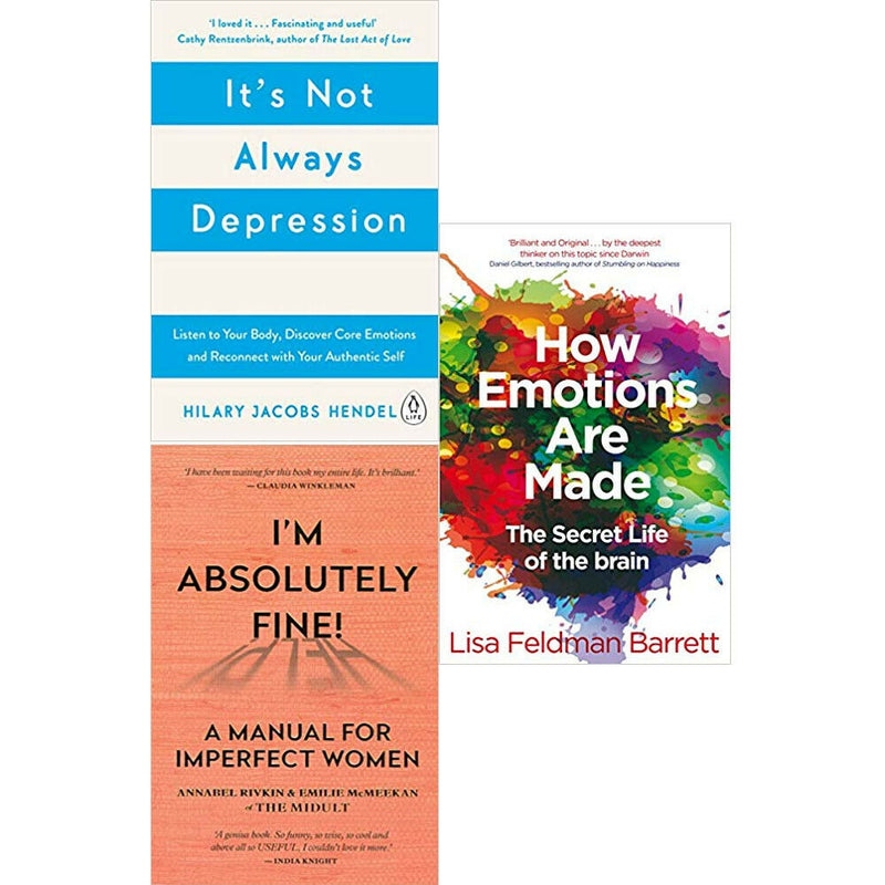 It's Not Always Depression,How Emotions Are Made,I’m Absolutely 3 Books Collection Set NEW - The Book Bundle