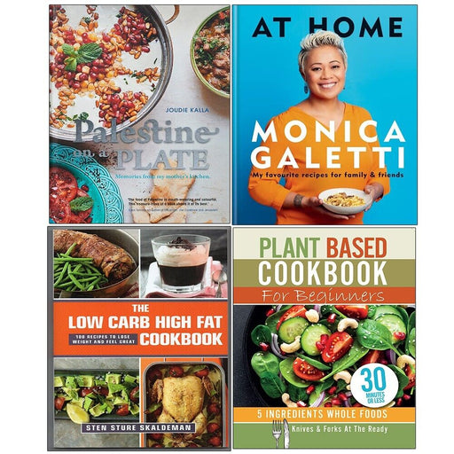 Palestine on a Plate,Plant Based Low Carb High Fat Cookbook,At Home 4 Books Set - The Book Bundle