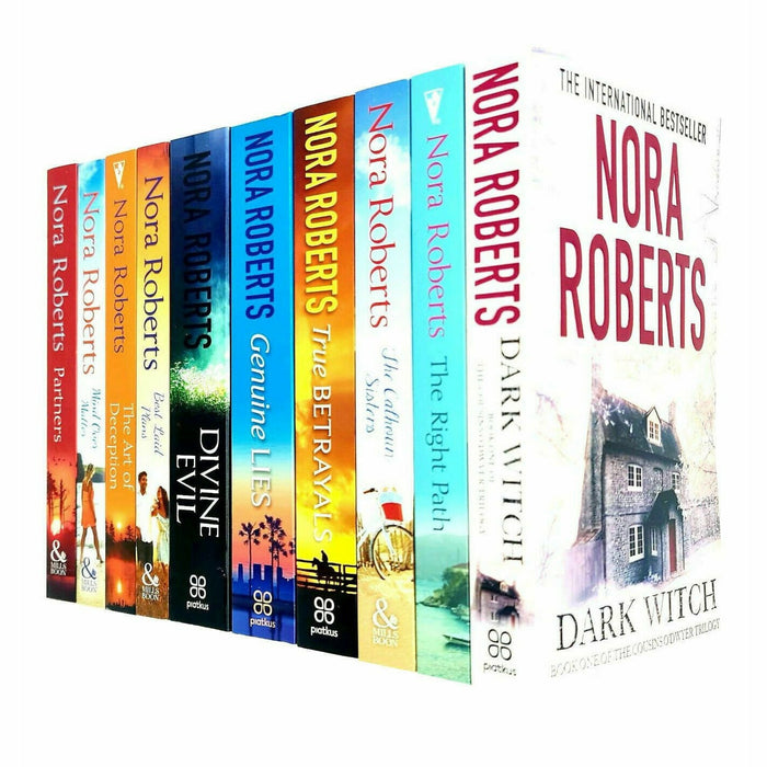 Nora Roberts Collection 10 Books Set Art Of Deception, Right Path, Partners NEW - The Book Bundle