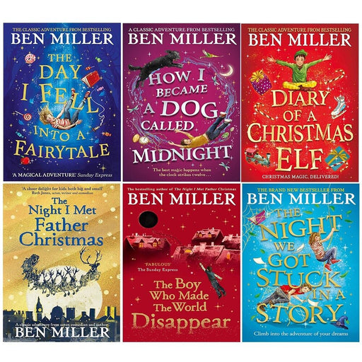 Ben Miller Collection 6 Books Set Diary of a Christmas Elf,World Disappear,Night - The Book Bundle