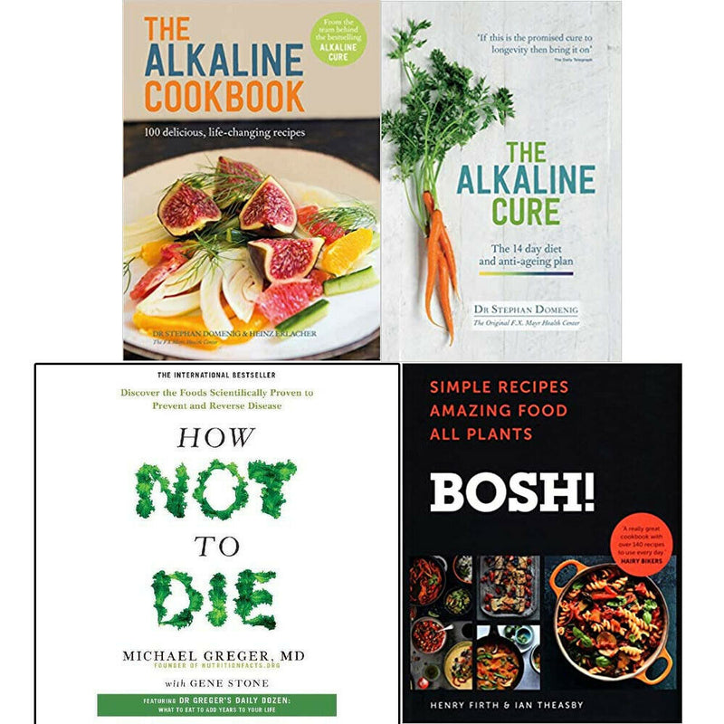 The Alkaline Cure,Cookbook,How Not To Die,The 21-Day 4 Books Collection Set - The Book Bundle