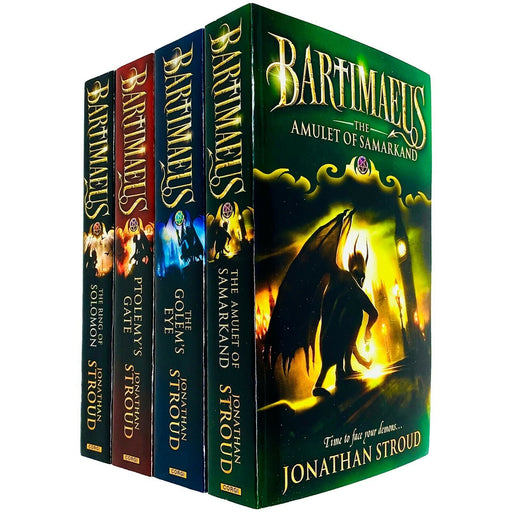 The Bartimaeus Sequence Series 4 Books Collection Set by Jonathan Stroud (Amulet of Samarkand, Golem's Eye, Ptolemy's Gate & Ring of Solomon) - The Book Bundle
