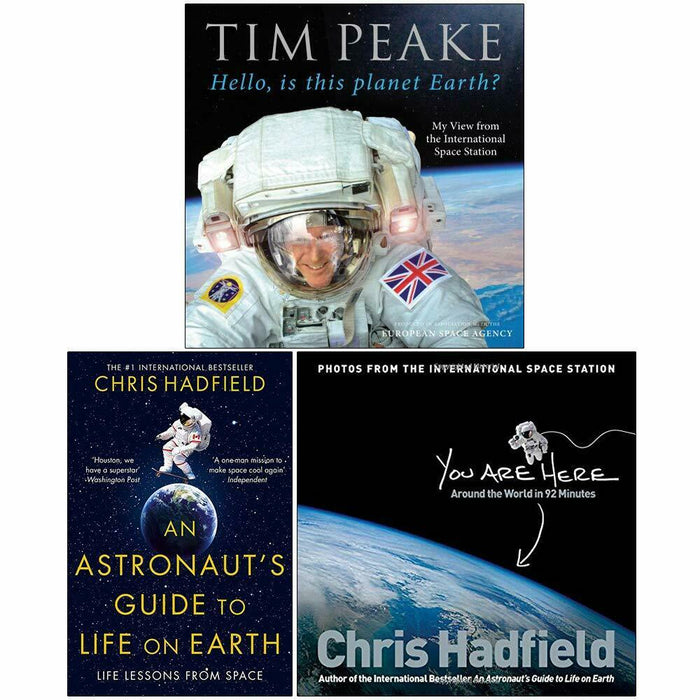 You Are Here, An Astronaut's Guide, Hello, is this planet 3 Books Collection NEW - The Book Bundle
