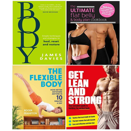 Flexible Body, Flat Belly,Get Lean And Strong,Body James Davies 4 Books Set - The Book Bundle