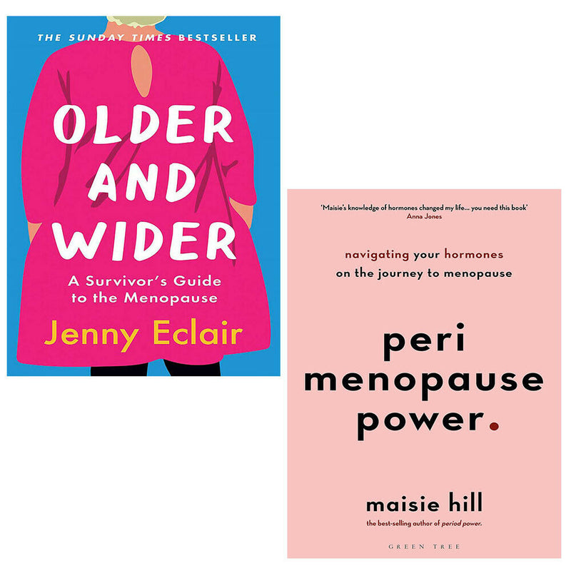 Older and Wider Jenny Eclair, Perimenopause Power 2 Books Collection Set - The Book Bundle