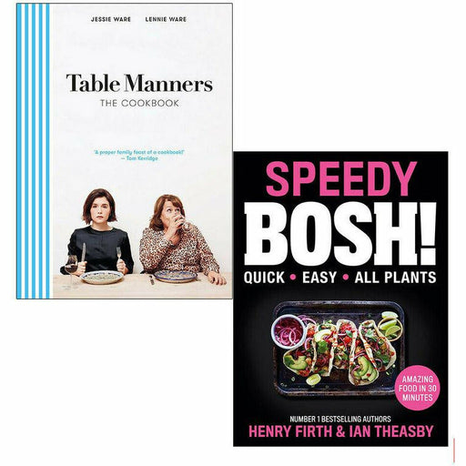 Table Manners And Speedy BOSH! 2 Books Collection Set Hardcover NEW - The Book Bundle