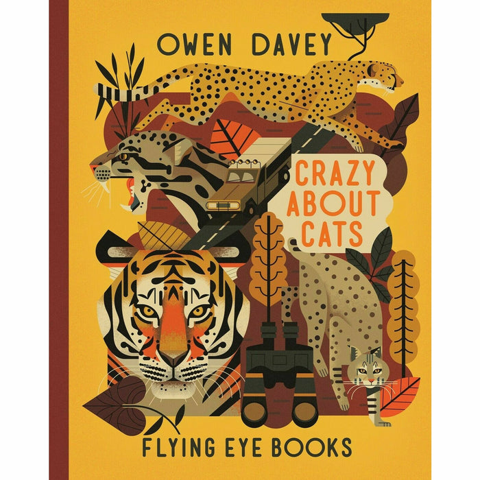 Owen Davey Animal Series 3 Books Collection Set by( Owen Davey Crazy About Cats) - The Book Bundle