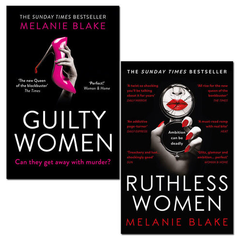 Melanie Blake Collection 2 Books Set Guilty Women, Ruthless Women - The Book Bundle