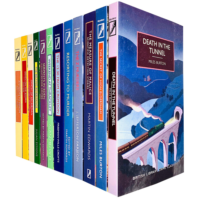 British Library Crime Clasics Collection 12 Books Set Pack Death In The Tunnel - The Book Bundle