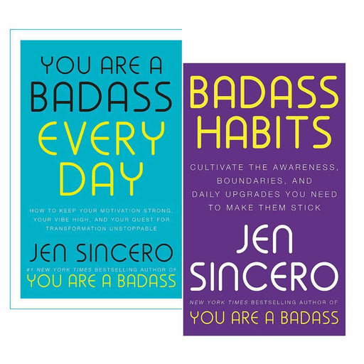 Jen Sincero 2 Books Collection Set Badass Habits,You Are a Badass Every NEW - The Book Bundle