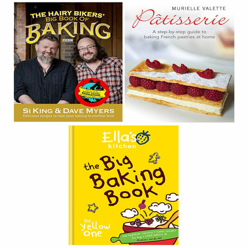 Hairy Bikers Big Book of Baking, Patisserie Murielle, Ella's Kitchen 3 Books Set - The Book Bundle