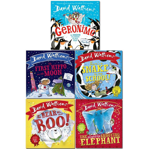 David Walliams Collection 5 Books Set Geronimo, There’s a Snake in My School - The Book Bundle