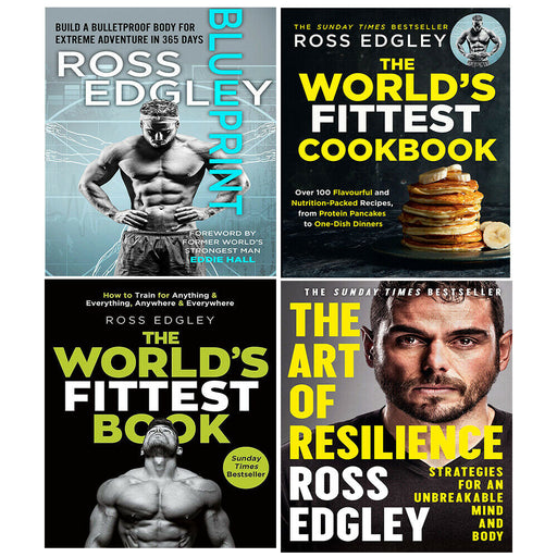 Ross Edgley Collection 4 Books Set Blueprint, World's Fittest,Art of Resilience - The Book Bundle