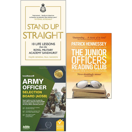 Stand Up Straight, AOSB, Junior Officers 3 Books Collection Set - The Book Bundle