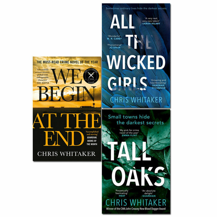 Chris Whitaker 3 Books Set We Begin at the End, All The Wicked Girls, Tall Oaks - The Book Bundle