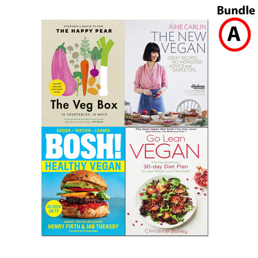 Veg Box David Flynn, New Vegan, BOSH! Healthy Vegan,Go Lean Vegan 4 Books Set - The Book Bundle